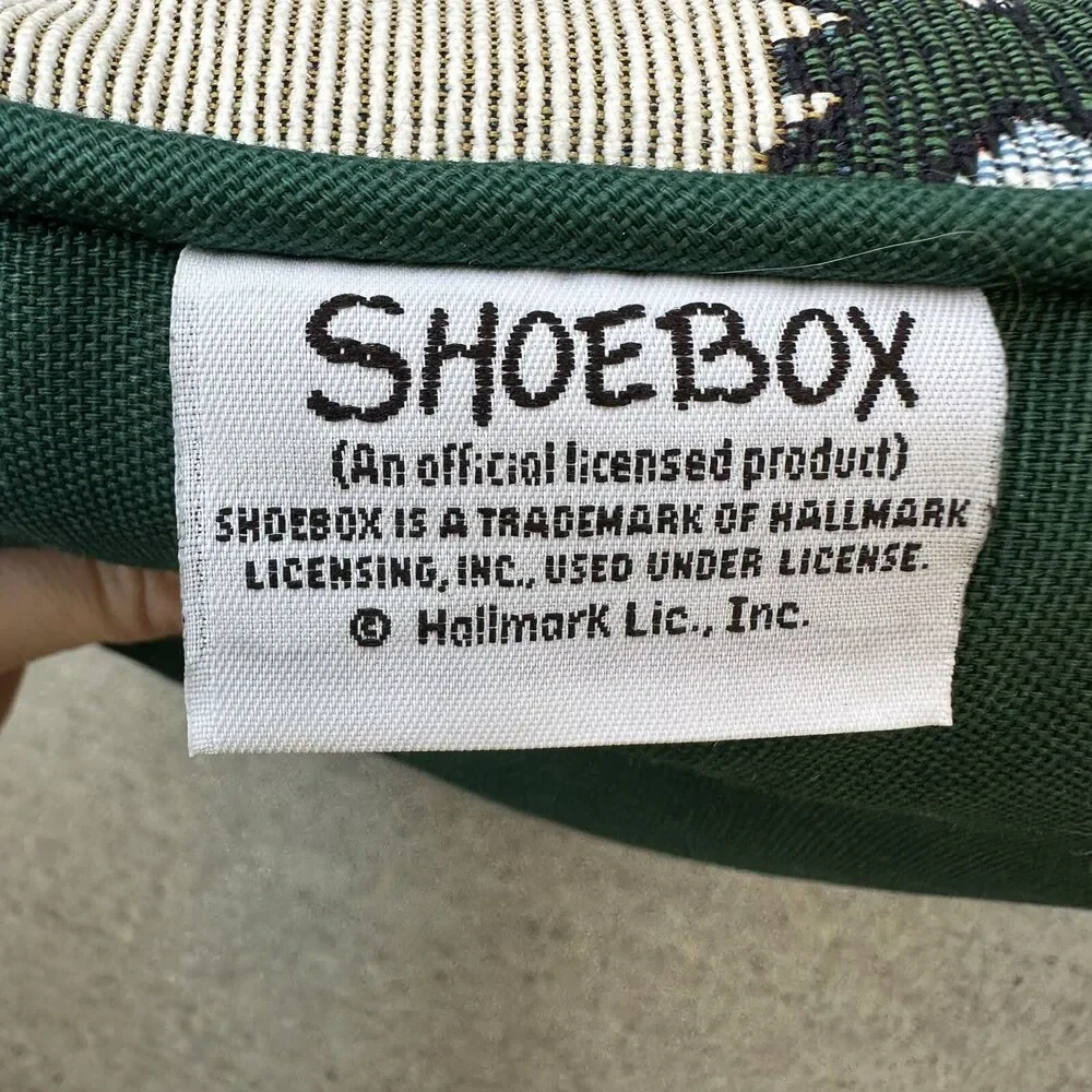 90s Shoebox Christmas Tapestry Pillow Hallmark 12